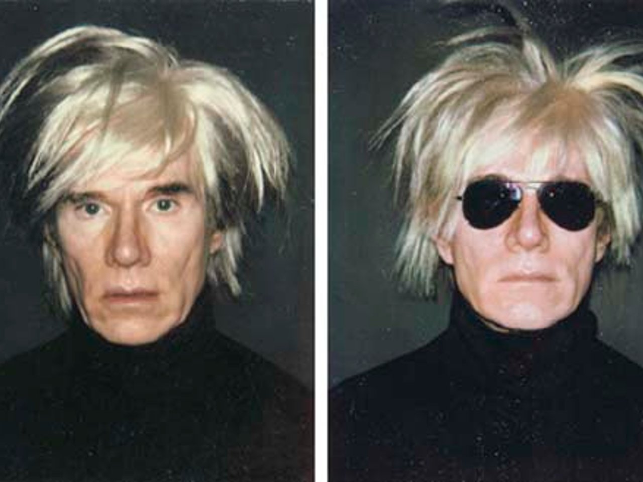 Self portrait with fright wig by Andy Warhol Self portrait with fright wig by Andy Warhol