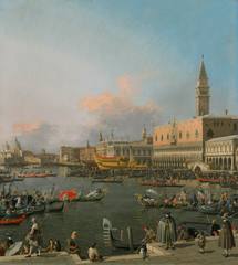 Venice, the Bucintoro at the Molo on Ascension Day