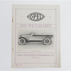 Opel "modellprogramm 1922"