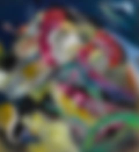 BILD MIT WEISSEN LINIEN (PAINTING WITH WHITE LINES)   (preview)