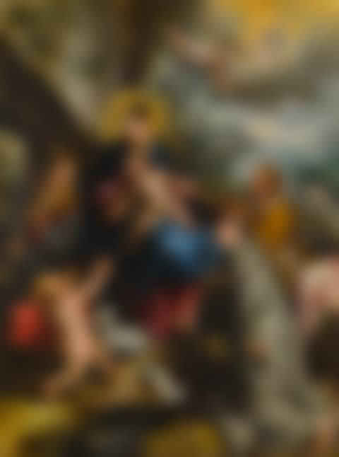 THE MADONNA AND CHILD WITH SAINTS CATHERINE, DOMINIC AND THE INFANT SAINT JOHN THE BAPTIST, A LANDSCAPE BEYOND (preview)