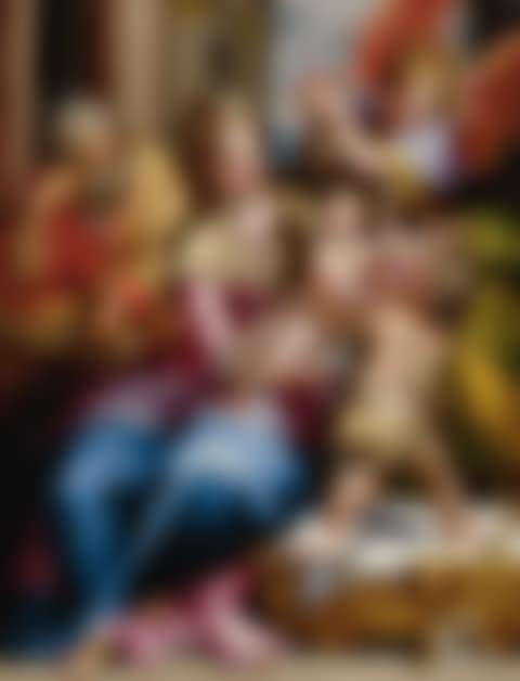 THE HOLY FAMILY WITH SAINT JOHN THE BAPTIST AND AN ANGEL (preview)