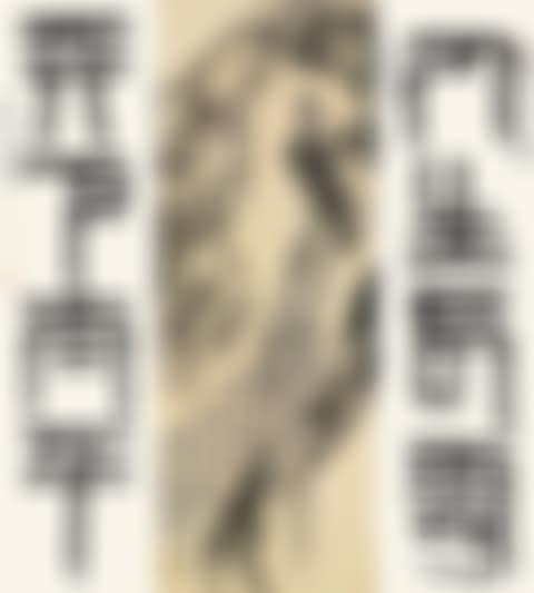 Eagle standing on pine tree. Four-character couplet in seal script (preview)