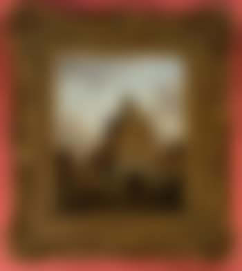 Figures in a quay n Dutch town, Figures on a square in a Dutch town (preview)