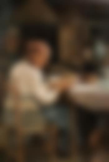 Old peasant woman in the kitchen (preview)