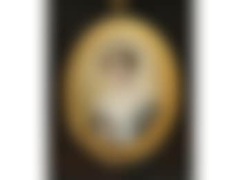 Portrait d'une dame en robe blanche. Portrait d'un homme aux cheveux frisés (preview)