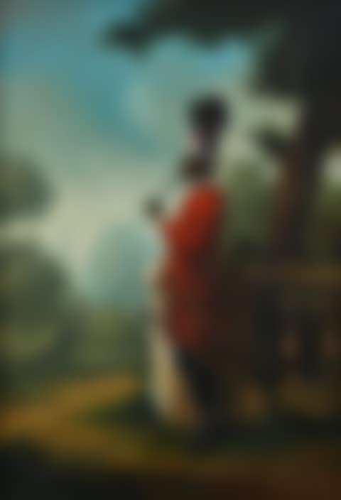 Portrait of Narcisse, servant of the Duke of Orléans, full-length, standing on a terrace (preview)